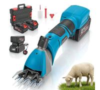 Cordless Sheep Shearing Clippers, 3000RPM Professional Electric Shearing Clippers with 2 Large Capacity Batteries for Shaving Fur Wool in Sheep, Cattle, Alpacas