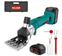 Cordless Sheep Shears Pro, Professional Livestock Sheep Shears Grooming Tolls for Shaving Fur Wool in Sheep, Goats, Cattle, Farm Livestock Pet, Animal Hair Clipper(Blue)