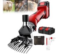 Cordless Sheep Shears - Professional Electric Clippers for Sheep, Alpacas, and Goats, Rechargeable Grooming Tool with 13 Straight Teeth