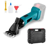 Cordless Sheep Shears, Sheep Clippers Compatible with Makita 18V, 2400RPM Electric Sheep Shearing Clippers with 2 Blades and Plastic Box, 6 Speeds Livestock Grooming Kit for Sheep Goats (NO Battery)