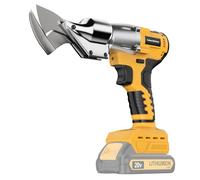 Cordless Sheet Metal Shear Compatible With Dewalt 20V MAX Battery, Brushless Electric Metal Scissors Cutting Thickness 18GA Metal, Iron 360 Degree Pivoting Head, Only Tool (Yellow for Dewalt)