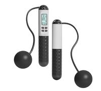 Cordless Skipping Rope With Counter | 6.5CM Weighted Gravitys Ball Skipping Rope | Smart Digital Wireless Skipping Rope | Cordless Jump Rope For Fitness | Workout Experience Equipment For Adults