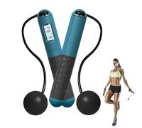 Cordless Skipping Ropes for Adults Ropeless Skipping Rope with Counter, Weighted Ball Jumping Rope Without Rope for Outdoor/Indoor, Cordless Jump Rope for Fitness,Exercise,Home (Green)