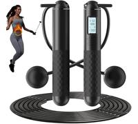 Cordless Skipping Ropes,Ropeless Skipping Ropes For Adults,Skipping Rope Without Rope,Intelligent Timed Weighted Jump Rope,Adjustable Digital Counting Cordless Weighted Jump Rope for Lose Weight