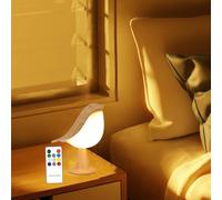 Cordless Small Lamp, Timed Bedside Lamp with Remote Control, Night Light Table Lamp Touch Sensor, Bird Lamp Gifts with 3 Level Brightness Reading Lamp, Rechargered for Bedroom, Home,College Dorm Room
