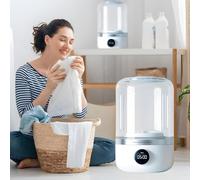 Cordless Small Laundry Machine for Underwears Socks Mini Portable Rechargeable Ultrasonic Washing Machine for Underwear Mini Underwear Washer Design for Apartment Camping Travel