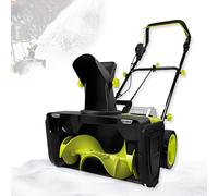 Cordless Snow Blower, 3500W Battery-Powered Snow Thrower, 20" Clearing Path, 10" Depth, 25ft Throw Distance for Parking Lots and Plazas