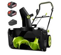 Cordless Snow Blower, 40V Battery-Powered, 3500W Brushless Motor, 20" Clearing Path, 25ft Maximum Throw, LED Lights for Driveway and Entryway