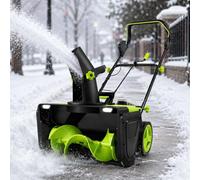 Cordless Snow Blower with 20 Inch Width And Foldable Handle 4Batteries