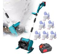 Cordless Snow Removal Machine with Digital Display and Telescopic Pole, Foldable Electric Snow Shovel for Efficient Clearing on Various Surfaces