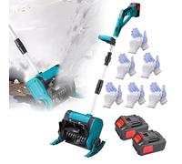 Cordless Snow Removal Machine with Digital Display and Telescopic Pole, Foldable Electric Snow Shovel for Efficient Clearing on Various Surfaces