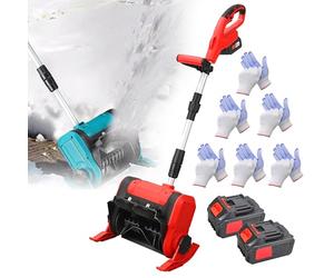 Cordless Snow Removal Machine with Digital Display and Telescopic Pole, Foldable Electric Snow Shovel for Efficient Clearing on Various Surfaces
