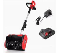 Cordless Snow Shovel - 20V Battery Powered Snow Blower 12 Inch with Auxiliary Handle & 4.0Ah Li-Ion Batteries (2 Batteries Included) for Effortless Snow Removal