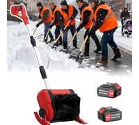 Cordless Snow Shovel, Battery Powered Electric Snow Blower, 45° Adjustable Direction, 30CM Clearing Width, Foldable Snow Thrower for Patios