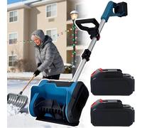 Cordless Snow Thrower 21v Battery Rechargeable - Clears 12.2" Path & 6" Deep Snow Electric Snow Blower, 2800rpm Snow Melting Machine Easy Storage For Decks, Cars & Walkways