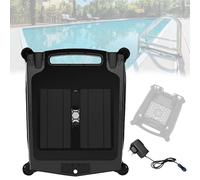 Cordless Solar Pool Skimmer Cleaner with Dual Charging, Smart Obstacle Avoidance, 3.4L Trash Basket, Ideal for All Swimming Pools