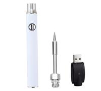 Cordless Soldering Iron Built-in 350mAh Battery, 3 Level Temperature Cartridge Battery Pen USB Rechargeable Soldering Iron Pen for Repair Tools Jewelry Welding, White Cordless