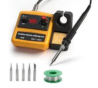 Cordless Soldering Iron for Dewalt 18V 20V Battery, 90W Fast Heating, 200°C - 500°C Adjustable Temperature, Electric Digital LCD Soldering Station for DIY, Appliance Repair, Wire Welding