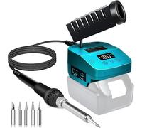 Cordless Soldering Iron Station Tool for Makita18V LXT Battery,PortableElectric Fast Heating Up Soldering Iron with USB&Type C for Makita BL1850 for DIY,Appliance Repair,Wire Welding(NO Battery)