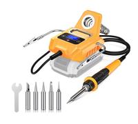 Cordless Soldering Station for Dewalt 20V Max Battery, Electric Digital Soldering Iron Station with LCD Display