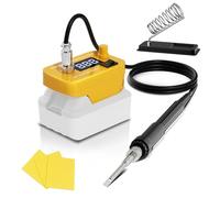 Cordless Soldering Station for Dewalt 20V Max Battery with 2 Auxiliary Helpers, Electric Digital LCD Display, Fast Heating Soldering Station