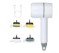 Cordless Spin Scrubber with Waterproof IPX5 Technology, 6 Cleaning Heads for Various Surfaces Including For Kitchen and Bathroom, Long Battery Life for Continuous Cleaning Tasks