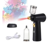 Cordless Spray Tan Machine - Portable Spray Gun with Induction Charging, Adjustable Fan Nozzle, Brushless Motor for Home and Self Tanning