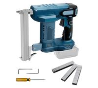 Cordless Staple Gun for Makita 18V LXT Battery, Type 53 Electric Narrow Crown Stapler with 300 Pcs Type 53 Staples, Dual Protection Design, for Home Improvement, Woodworking (No Battery)
