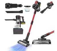 Cordless Stick Vacuum Cleaner,16Kpa Cordless Vacuum Cleaner 6 in 1, Handheld Stick Vacuum with LED Light + HEPA Filters + 3000mAh 6-Cells Battery for Home Pet Hair Carpet Hard Floor
