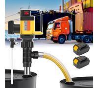 Cordless Stick Water Transfer Pump, 130l/Min High Efficiency for Gardens, Ponds, Rain Barrels, Drainage, Oils, 3 Speed Adjustable Stainless Steel Liquid Pump