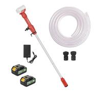 Cordless Stick Water Transfer Pump, Portable Deep Well Submersible Utility Sump Pump 2725L/H High Flow with 2×4.5Ah Rechargeable Battery for Garden Pond Boat Rain Barrels Draining