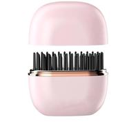 Cordless Straightener Brush, Portable 25W Styling Tool, Fast Heating Hair Curler Bristle, 3.4x3.2 Inches Travels Device, Holiday Road Trip Accessory with Classic Style, Home Accessories for Vacations