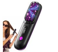 Cordless Straightener | Cordless Portable Straightener Brush,3 Temperature Settings Ceramic Professional Comb for Wet & Dry Home Beach Salon Travel Styling