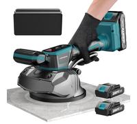 Cordless Tile Vibration Tool, blayram Tile Vibration Leveling Machine with 2 Batteries, 8 Speeds Adjustable Suction Cup with Digital Display, for Tile,Floor,Wall and Thick Glass