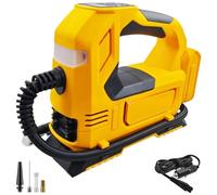 Cordless Tire Inflator Air Compressor Portable with Digital Gauge 160PSI 60L/min Auto Shut-Off for MK 18V For DCB 20V For MW Batteries Car For Bike Sports Ball(B)