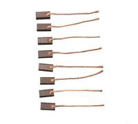 Cordless Tool Compatible Pack Of Eight High Conductivity Carbon Brushes For Improved Efficiency In Power Delivery