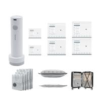 Cordless Travel Vacuum Storage Compression Bag,Vacuum Storage Bags for Travel with Rechargeable Air Pump,Reusable Space Saver Compression Bags (6PCS(+1 Vacuum Pump))