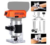 Cordless Trimmer Router, Brushless Hand Edge Trimmer for Wood Working Slotting, Trimming, Carving 1/4" Collet, Compatible with DEWALT 20V MAX Battery (NO Battery)