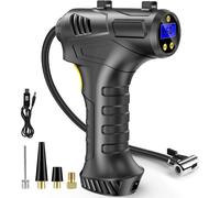 Cordless Tyre Inflator Air Compressor, 12V USB Rechargeable Battery 150PSI Portable Car Tyre Pum