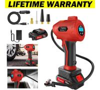 AA Car Essentials 12V Compact Tyre Inflator AA5007 - For Cars Vans Motorbikes Vehicles Inflatables Bicycles - PSI BAR KPA 0-80 PSI - Includes Adaptors, Black