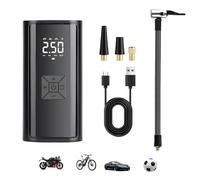 Cordless Tyre Inflator Air Compressor - Electric Digital Display Tyre Inflator, Home Rechargeable Wireless Car Tire Pump with Air Pressure, Portable Air Pump for Football Car Motorcycle