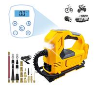 Cordless Tyre Inflator Air Compressor for Dewalt 20V Li-Ion Battery, Portable Battery Auto Tyre Pump 150 PSI with LED Light, Digital Air Pump for Car Motorcycle Bicycle