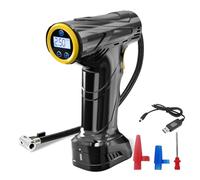 Cordless Tyre Inflator Air Compressor, ProChosen Rechargeable 12V 7000mAh Car Tyre Inflator Tyre Pump, 150PSI Electric Digital Portable Bike Pump with LED Light for Car Motorcycle Bicycle