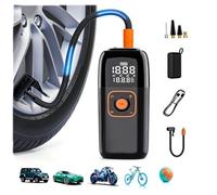 Cordless Tyre Inflator Portable Air Compressor, 6000mAh Battery Powered 150 PSI Car Tyre Pump with Digital Gauge, Preset & Auto Shutoff, USB Rechargeable Inflator for Car, Motorcycle, Bike, Ball