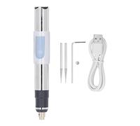 Cordless USB Rechargeable Engraving Pen, 25W Power Tool 5000-25000RPM for | Stainless Steel Body Brass Collet Precision Clamping Pen Style Grip Comfortable Handle Speed Dial Control Wide Surface
