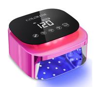 Cordless UV LED Nail Lamp, 60W Rechargeable Nail Dryer Gel Polish Light, Intelligent Auto Sensor LCD Display Nail Lamp, Portable 30 Beads Led Nail Light with 4 Timer Setting