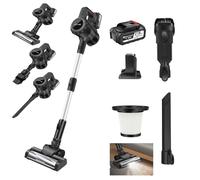 Cordless Vacuum Cleaner, 1400W 30KPA 35Mins Cordless Stick Vacuum Cleaner with LED Light & 2 Speeds, Self-Standing Vacuum, Light Weight Handheld Vacuum Cleaners for Home/Pet Hair/Carpets/Hard Floors