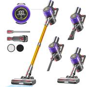 Cordless Vacuum Cleaner, 45Kpa 550W Powerful Vacuum Cleaners for Home , 60 Mins Stick Vacuum with Touch Screen, Anti-Tangle Roller Brush, Lightweight Vacuum Cordless for Pet Hair, Carpets, Hard Floors