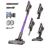 Cordless Vacuum Cleaner 48KPa/550W/65min,Stick Vacuum Cleaner with Anti-Tangle Brush for Home Use,LED Display,Powerful Self-Standing Stick Vacuum,Ultra Quiet,for Carpets,Hard Floors,and Pet Hair,UV2