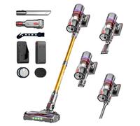 Cordless Vacuum Cleaner, 48Kpa 550W 65Mins Vacuum Cleaner for Home, Vacuum Cleaners with Wall Mount Charging, Anti-Tangle Stick Vacuum Self-Standing, Vacuum Cordless Rechargeable for Pet Hair/Carpet
